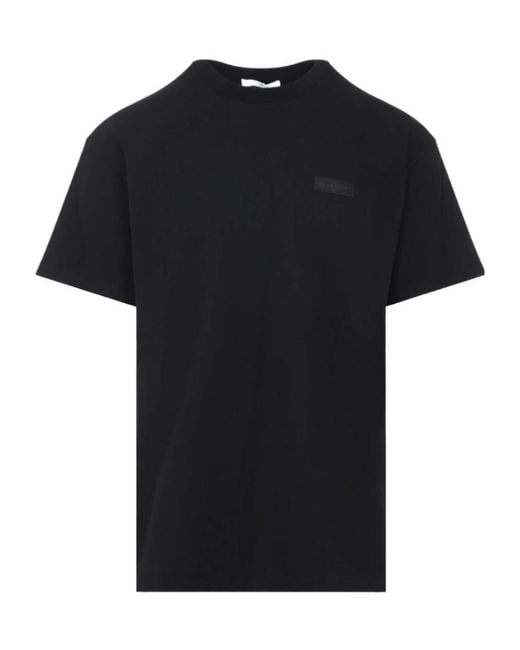 Givenchy Black Logo Patch Crewneck T-Shirt for men