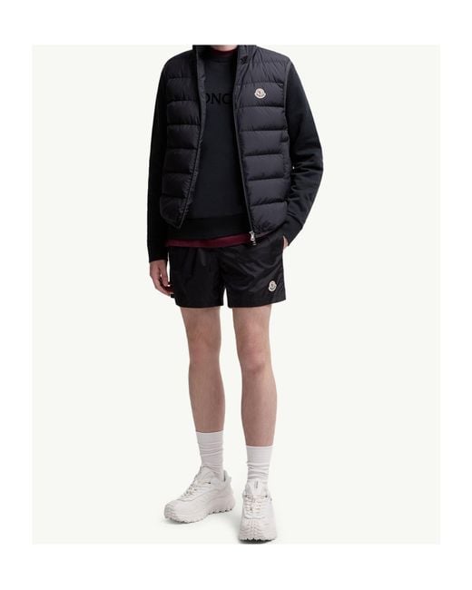 Moncler Blue Contrin Quilted Padded Vest Jacket for men