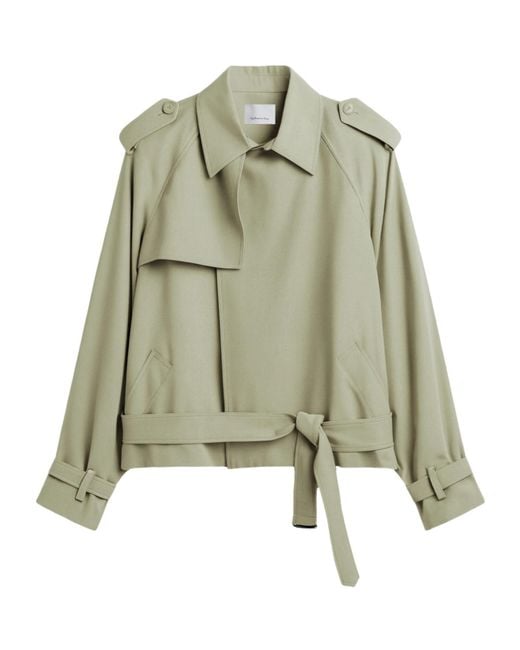 Frankie Shop Green Belted Coat