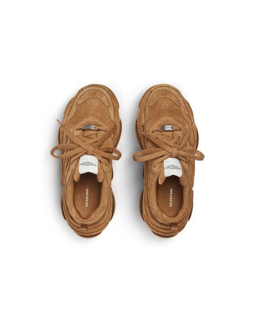 Balenciaga Brown Triple S Chunky Sneakers