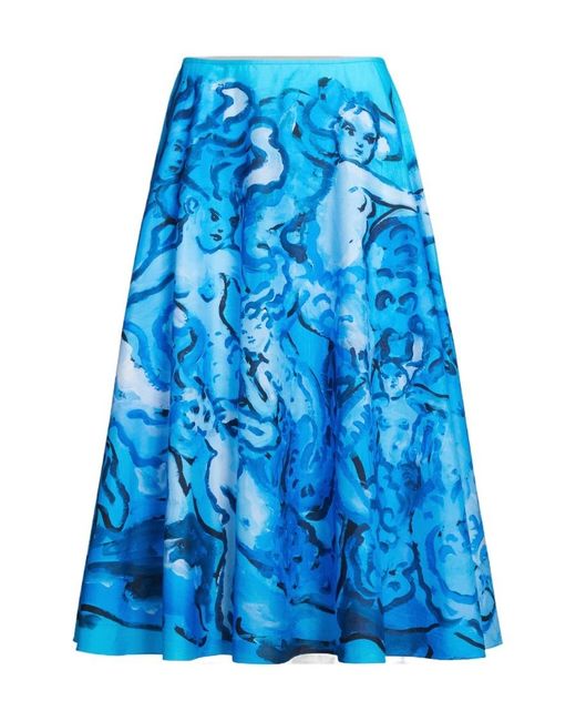 Marni Blue Midi Skirts