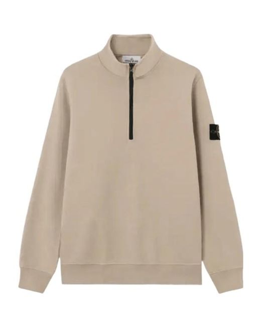 Stone Island Natural Compass Cotton Sweatshirt for men