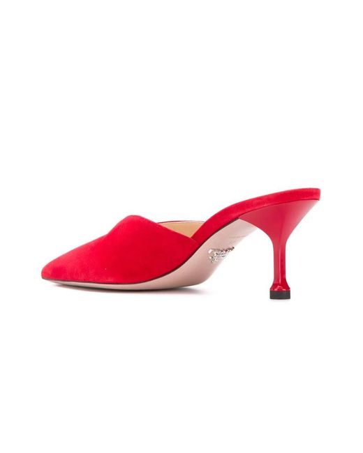 Prada Red Low-Heel Pumps