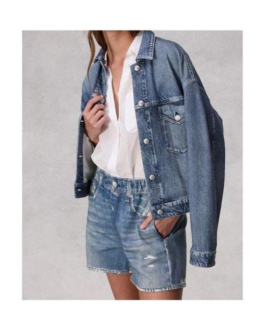 Rag & Bone Blue Miramar Terry Walking Shorts