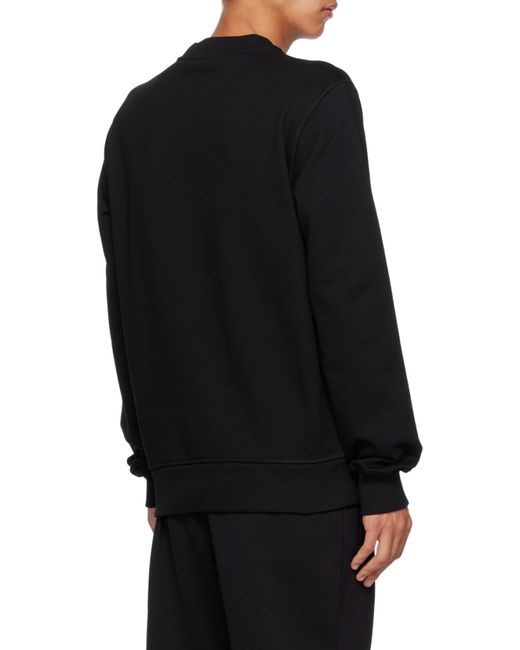 Dolce & Gabbana Black Logo Plaque Crewneck Sweatshirt for men