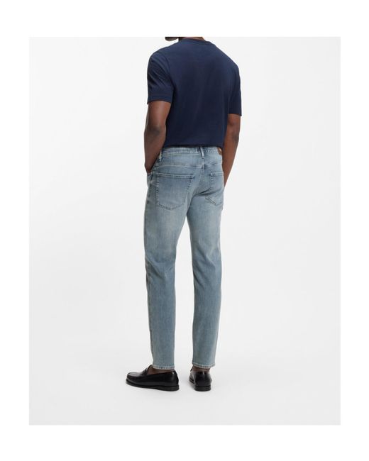 Boss Blue Belt Loop Jeans for men