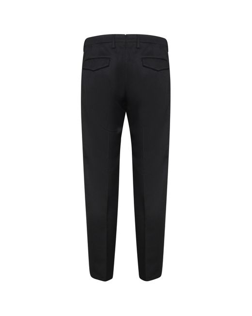 Michael Coal Black Zip Closure Pants for men
