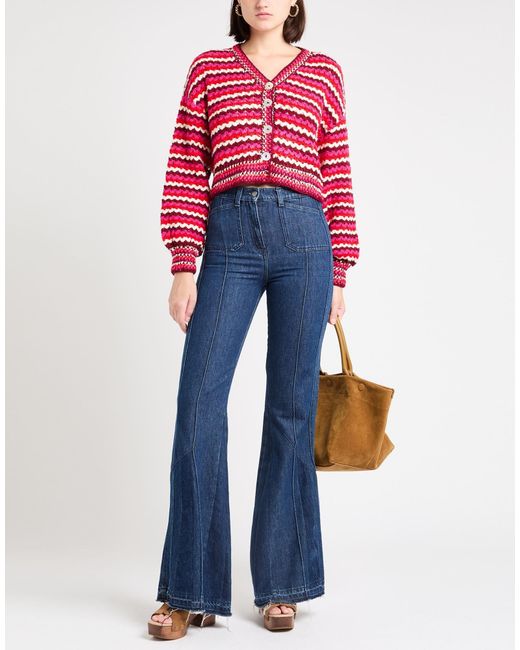 Farm Rio Red Multicolour Cardigan