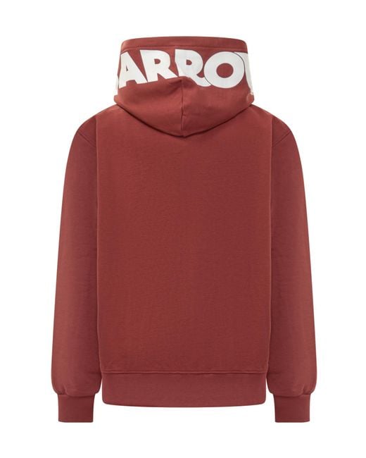 Barrow Red Logo Printed Hoodie for men
