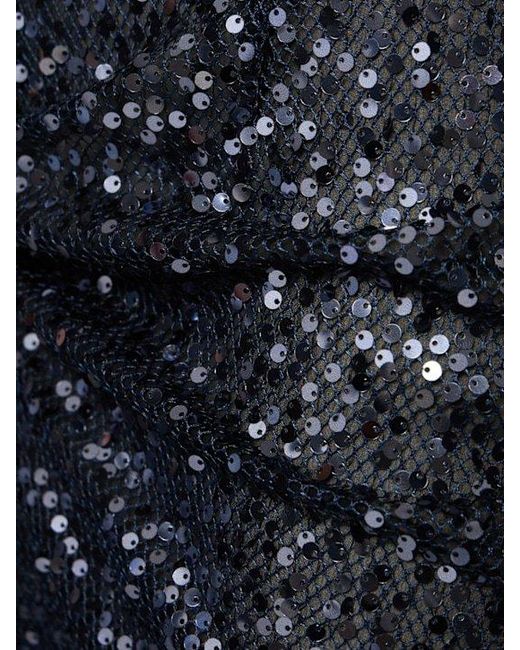 16Arlington Black Eima Sequined Open Back Gown