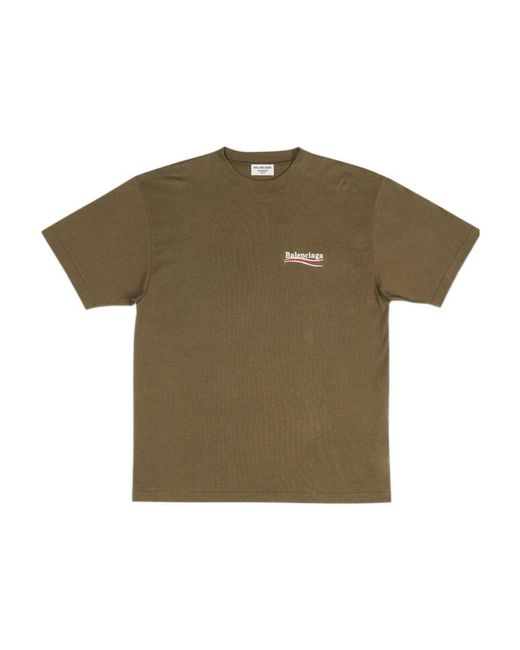 Balenciaga Green Political Campaign T-Shirt Large Fit