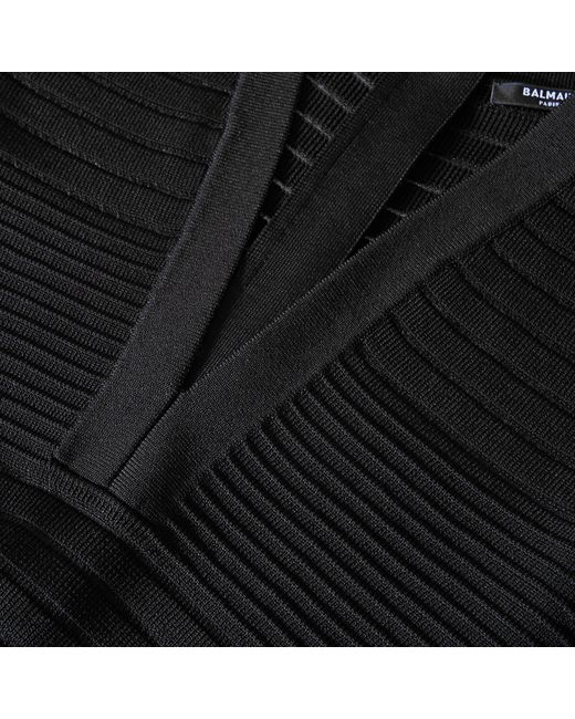Balmain Black Knitted Dress