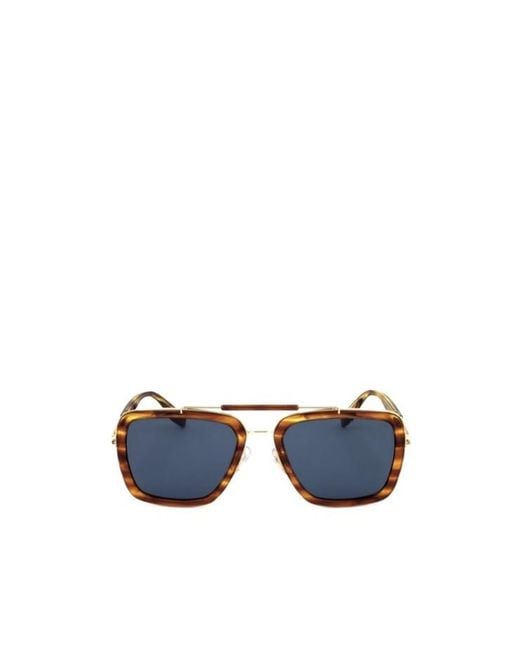 Marc Jacobs Blue Eyewear Pilot Frame Sunglasses for men