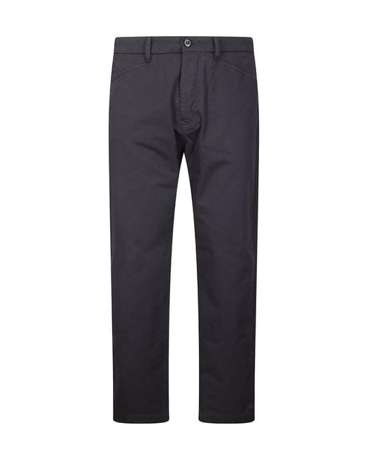 C P Company Blue Straight-Leg Chino Pants for men