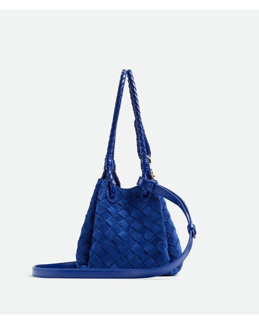 Bottega Veneta Blue Small Parachute Shoulder Bag