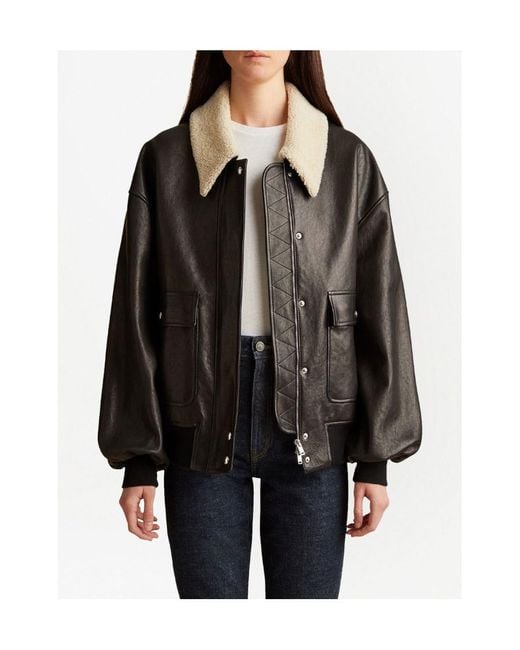 Khaite Black The Shellar Long Sleeved Jacket