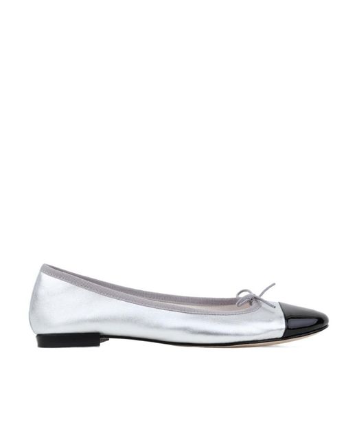 Repetto White Flora Ballet Shoes