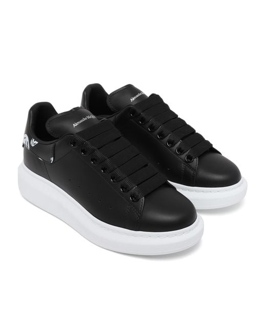 McQueen Black Oversized Low-Top Sneakers