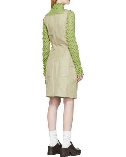 Bottega Veneta Green Cotton Dress