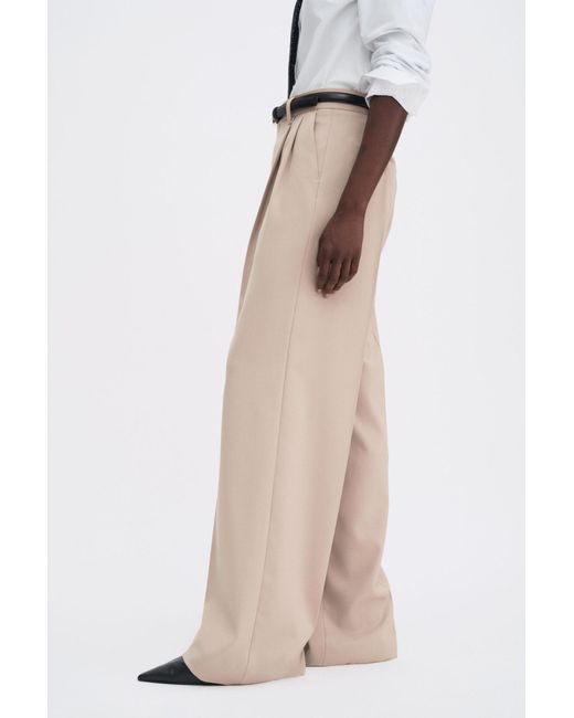 Filippa K Natural Pleated Trousers