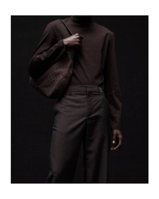 Gucci Black High-Neck Long-Sleeve Shirt for men