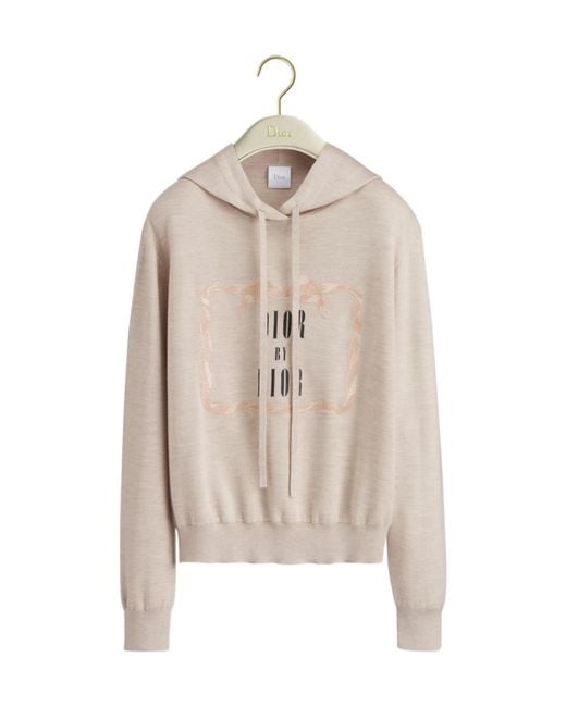 Dior Natural Book Cover Hooded Sweatshirt