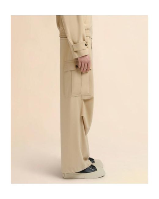 Marni Natural Draped Cargo Trousers for men