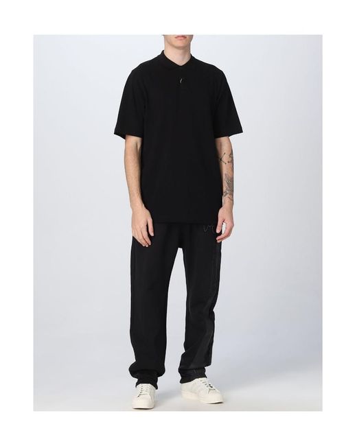 Y-3 Black Logo Patch Elasticated-Waistband Track Trousers for men