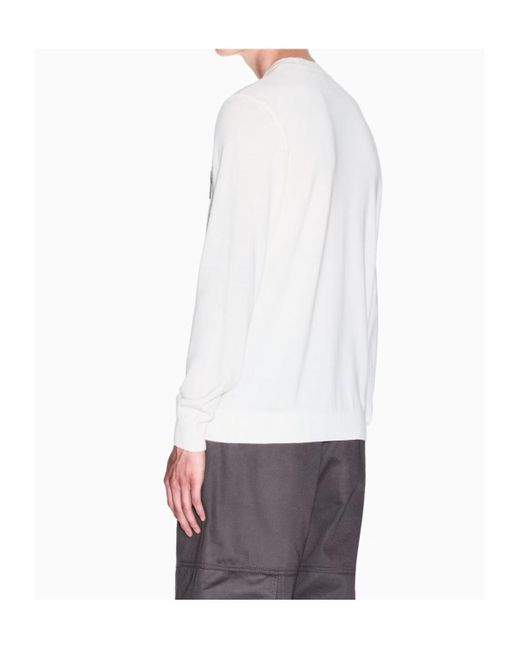ARMANI EXCHANGE White Wool Sweater for men