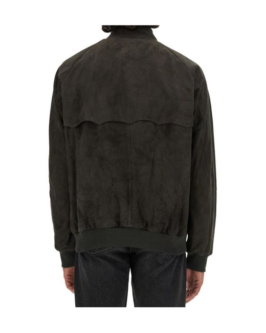 Baracuta Black G9 Zip-Up Bomber Jacket for men