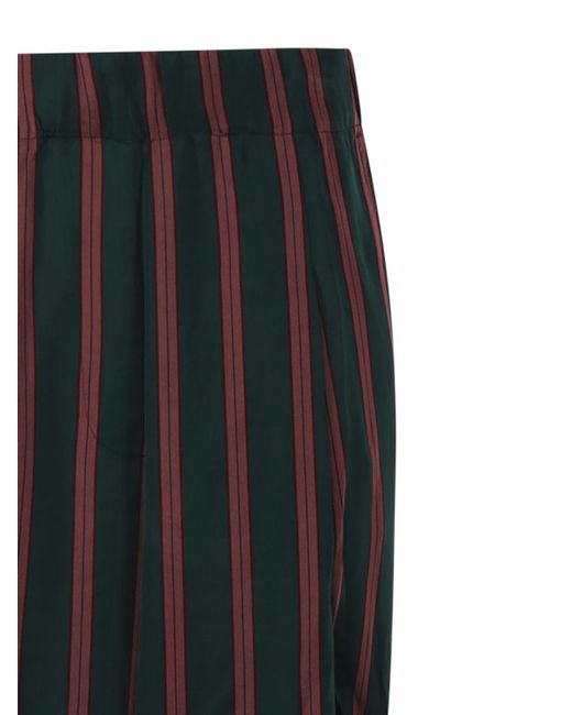 Dries Van Noten Black Striped Casual Pants