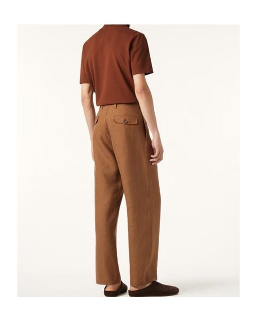 Loro Piana Brown Brenna Polo Shirt for men