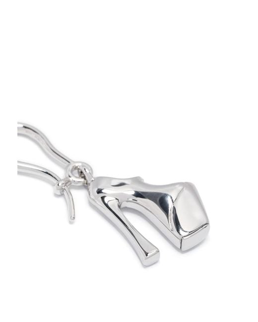 Vivienne Westwood White High Heels Charm Earrings