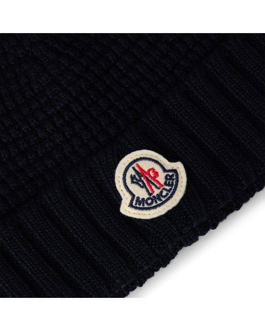 Moncler Black Simple Bear Hat