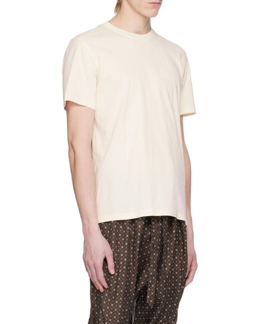 Maison Margiela White Round-Neck Short-Sleeve T-Shirt for men