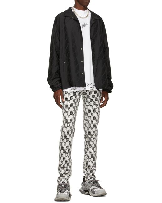 we11done White Branded Perforated Sweatshirt for men