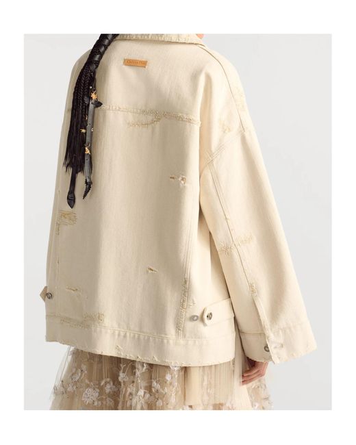 Dior Natural Christian Oversized Belted Jacket