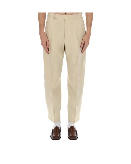 Paul Smith Blue Tailored Pleated Pants for men