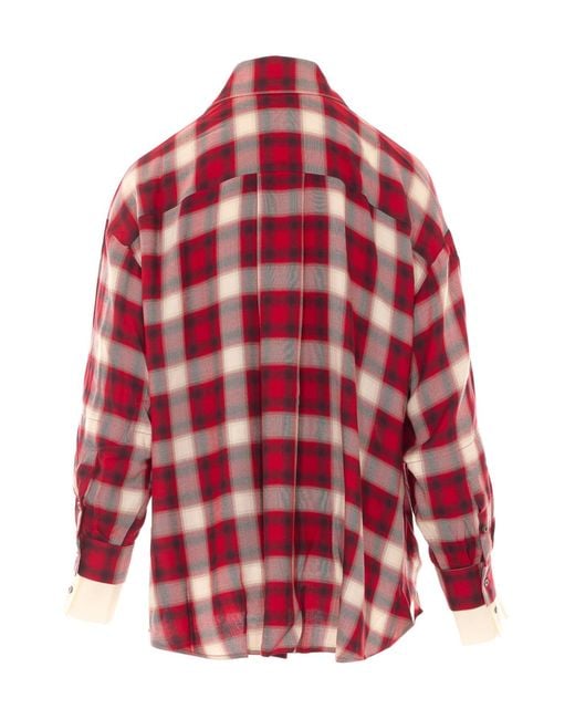 Pinko Red Cotton Shirt