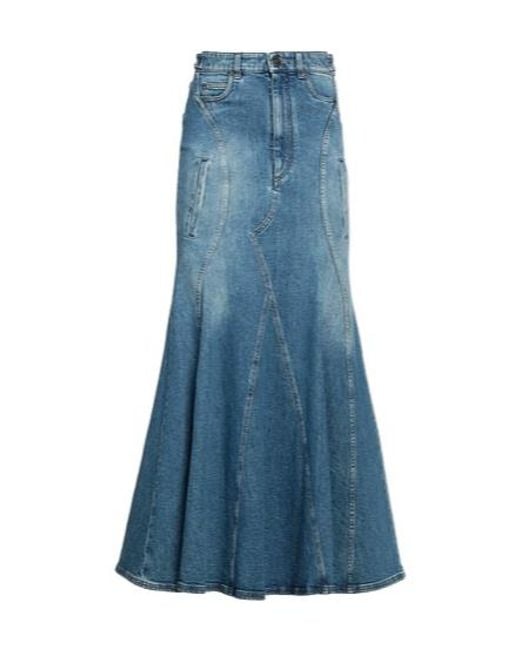 Burberry Blue Simple Denim Skirt