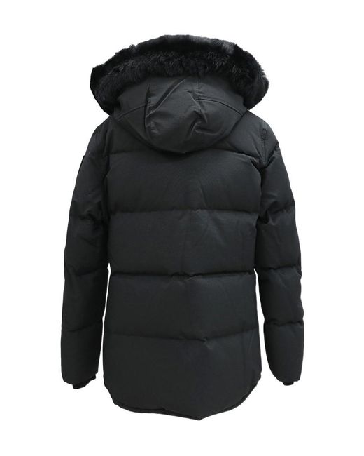 Moose Knuckles Black Long-Sleeved Cotton Clothes