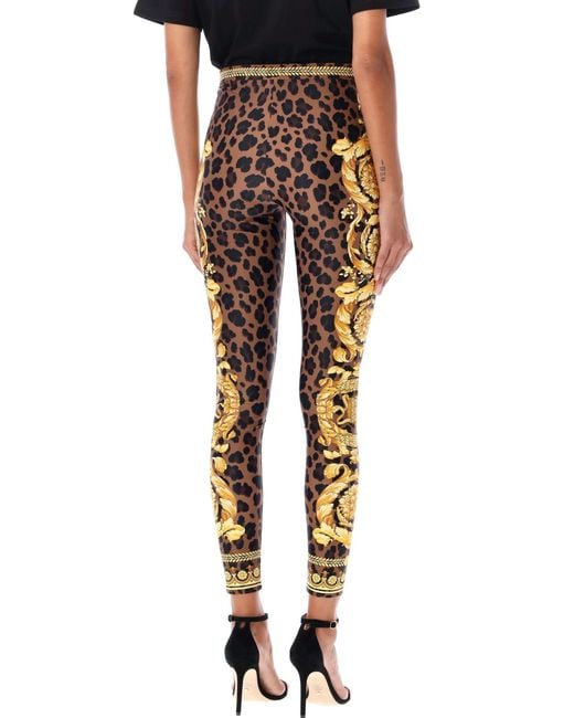 Versace Multicolor Pattern Leggings