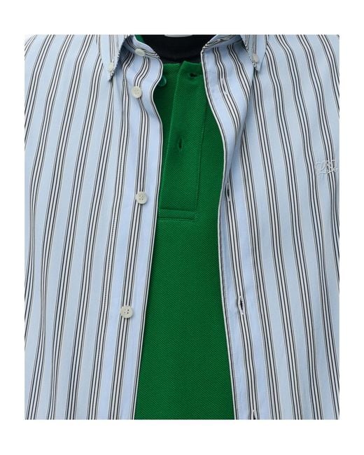 Loewe Blue Oversized Striped Shirt for men