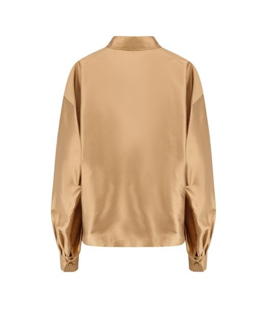 Max Mara Natural Scalata Shantung Shirt