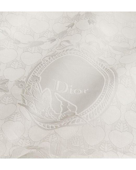 Dior White Qixi Mid-Length Flared Skirt