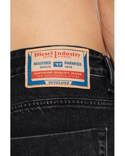 DIESEL Black Belt Loop Jeans for men