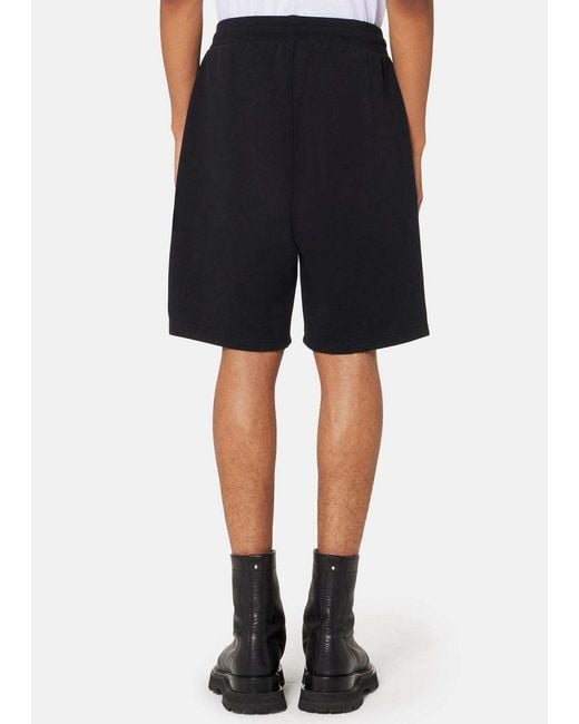 AMI Black Ami De Coeur Track Shorts for men