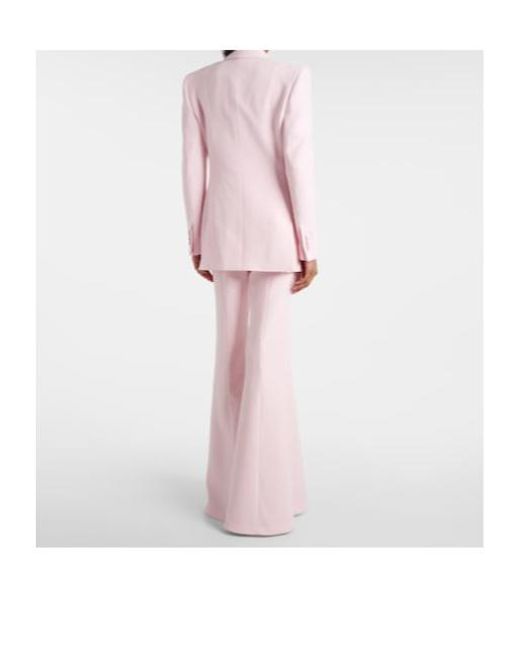 Gabriela Hearst Pink Logo Blazer