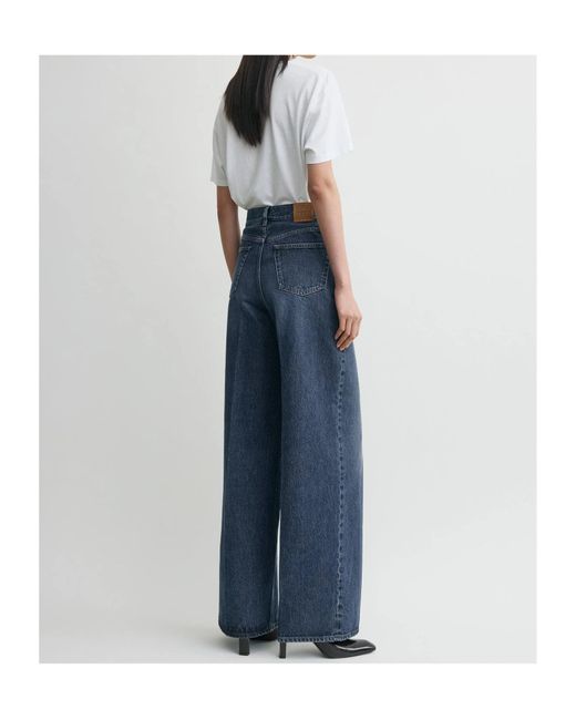 Totême Blue Waistband Denim Trousers