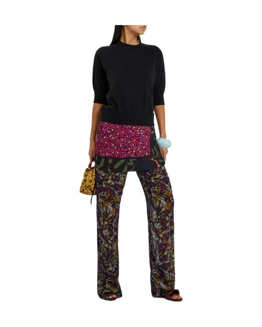 Dries Van Noten Black Tuan Merino Wool Top